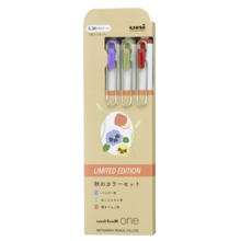 MITSUBISHI PENCIL UMNS38G3CATM [Limited gel ink ballpoint pen uni-ball one 3-color assorted set 0.38mm Autumn color]