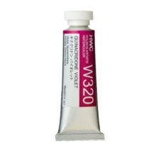 Holbein Transparent Watercolor Paint 15ml W320 Quinacridone Violet (Permanent Magenta)